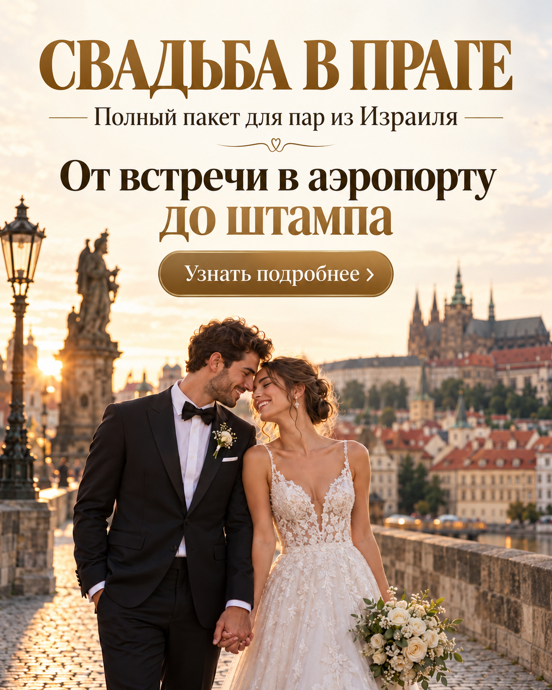 Свадьба в Праге — свадебный туризм / чехия